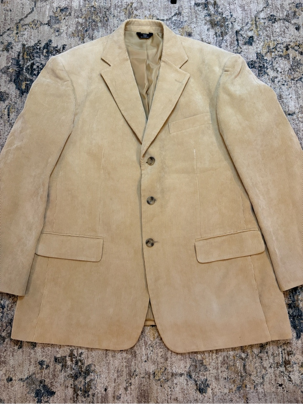 Vintage Haggar Men’s Gold/Tan Corduroy Blazer/Sport Coat Size 42R